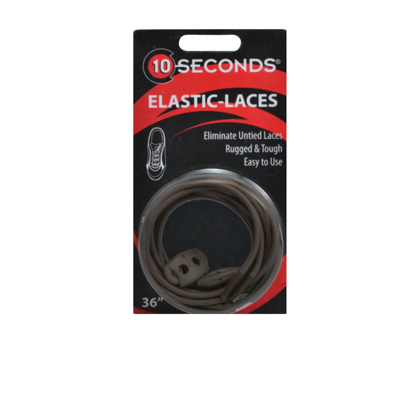 10 Seconds Elastic Shoelace - Brown