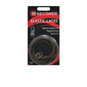 10 Seconds Elastic Shoelace - Brown