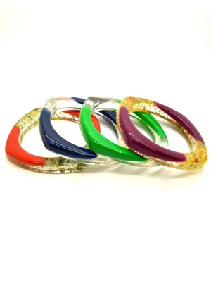 1950s Retro Rockabilly Acrylic Speckle Bangle