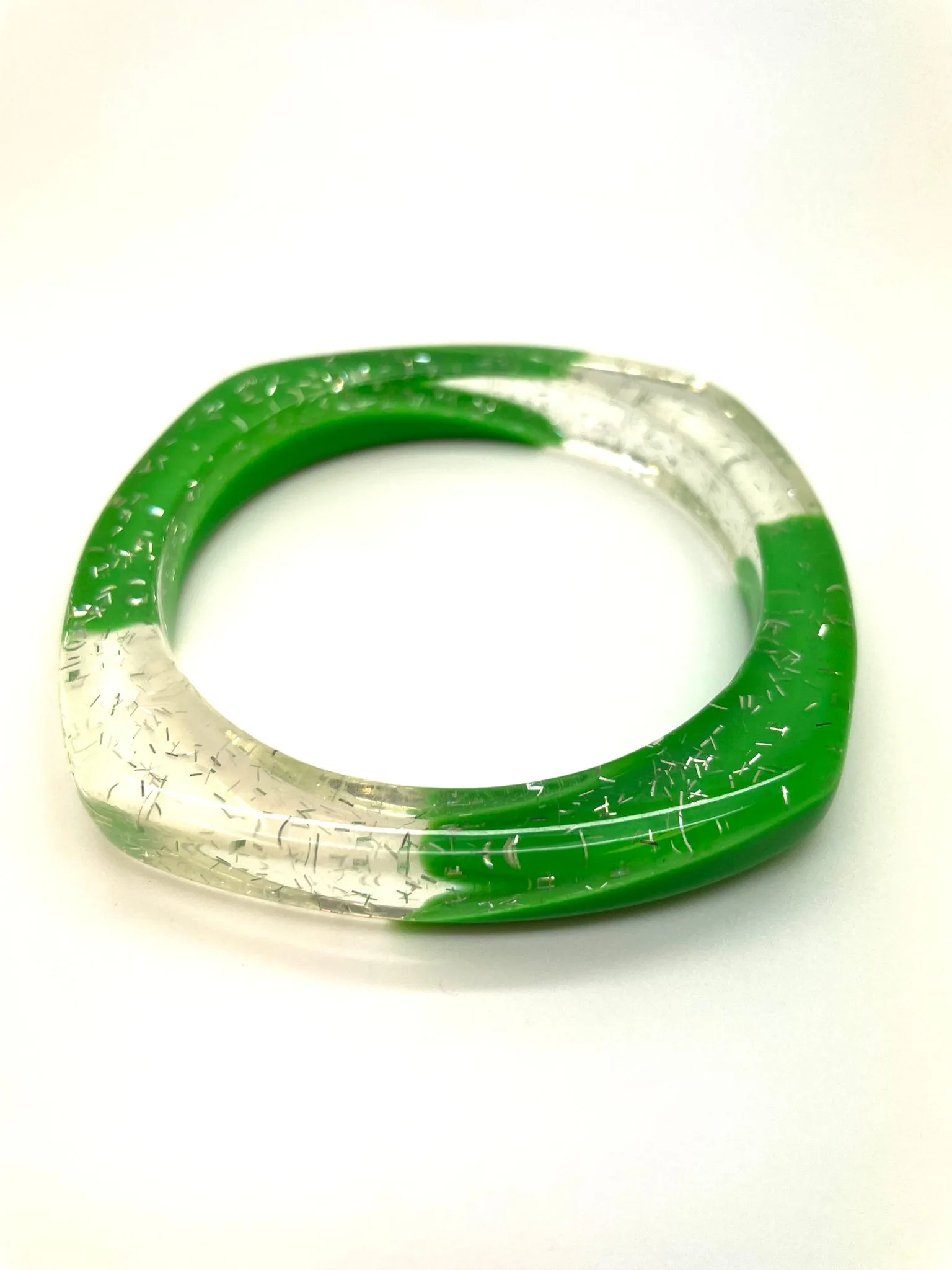 1950s Retro Rockabilly Acrylic Speckle Bangle