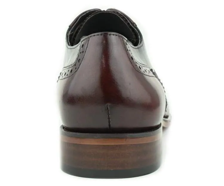 Ag100 Burgundy Men’s Dress Shoes Genuine Leather