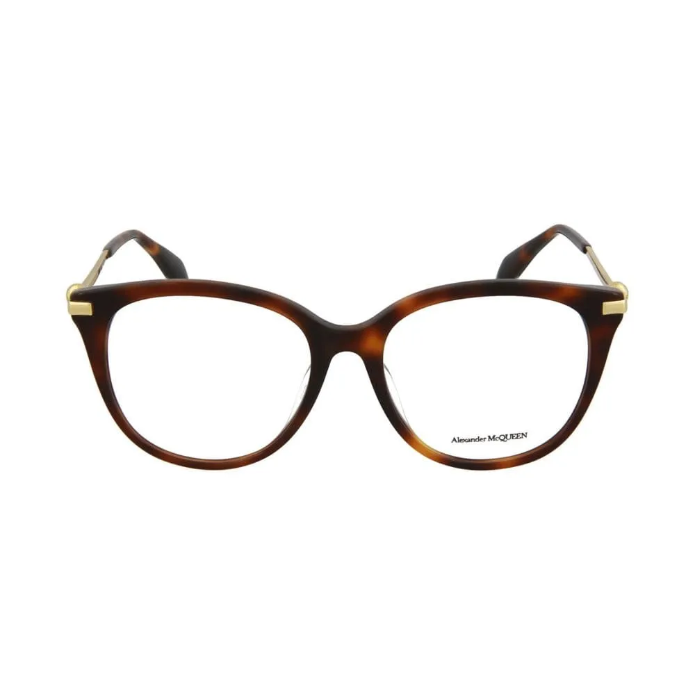 Alexander McQueen AM0154OA Eyewear, Brown