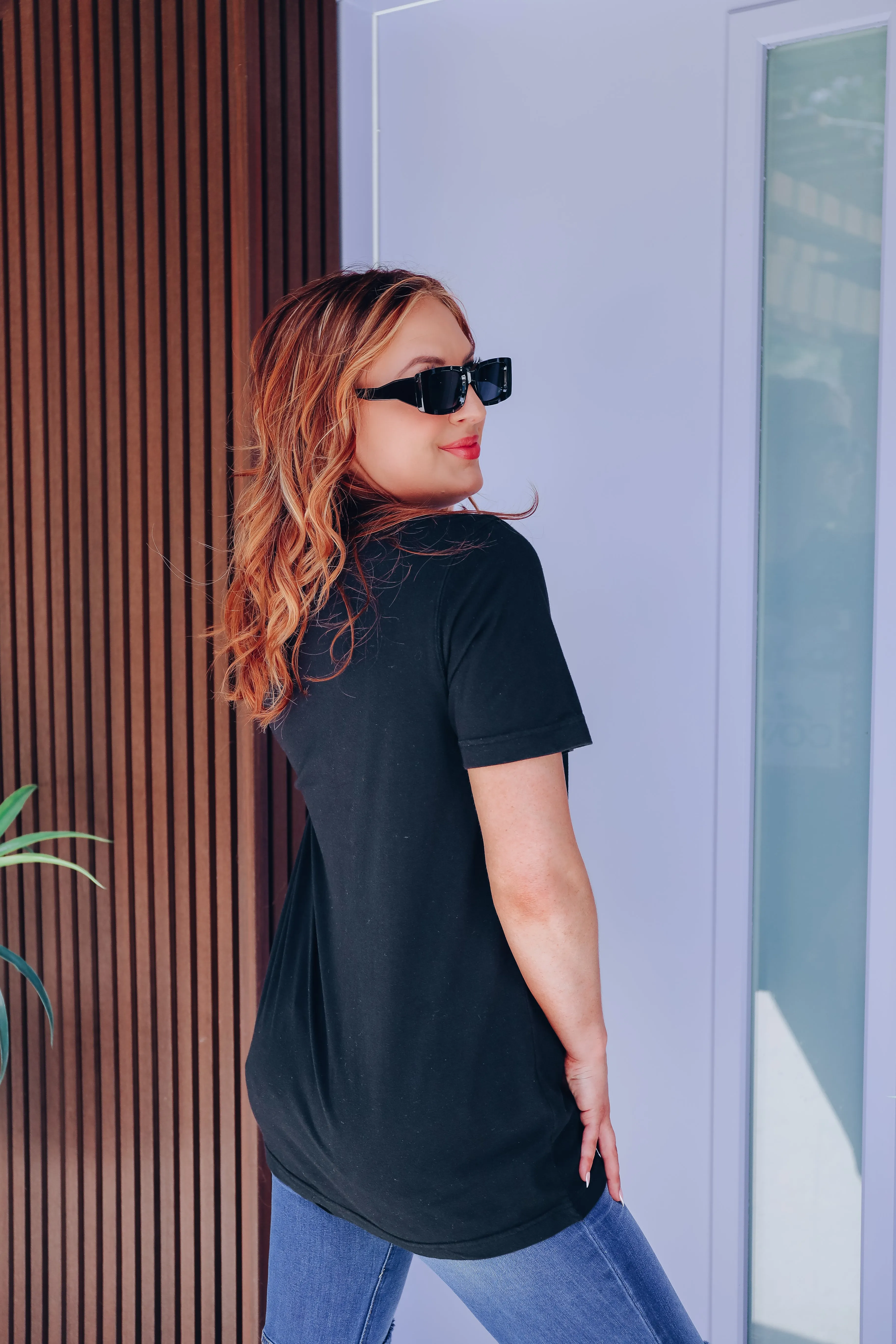 All American Cowgirl Graphic Tee - Black