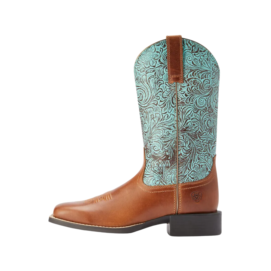 Ariat Women's Round Up Wide Square Toe Western Boot