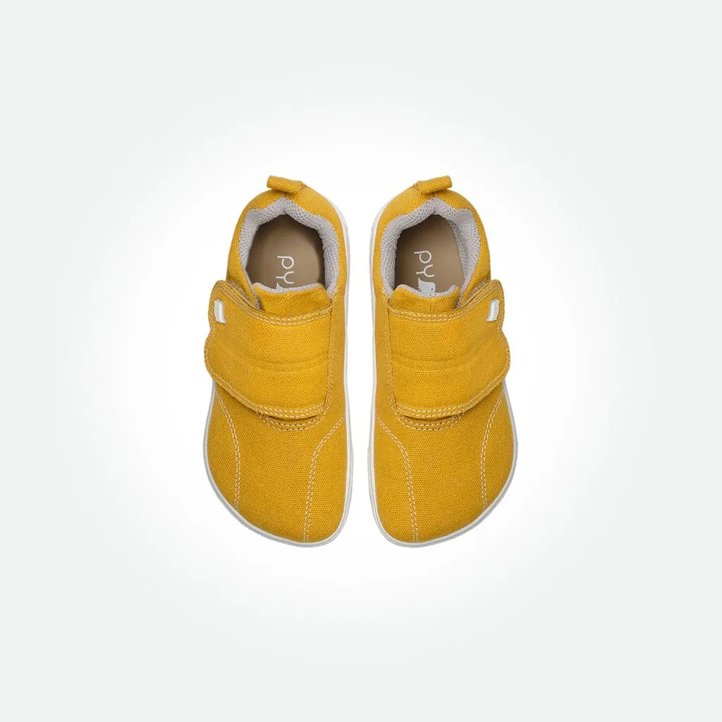 Badii Barefoot Sneakers - Butter Yellow On White