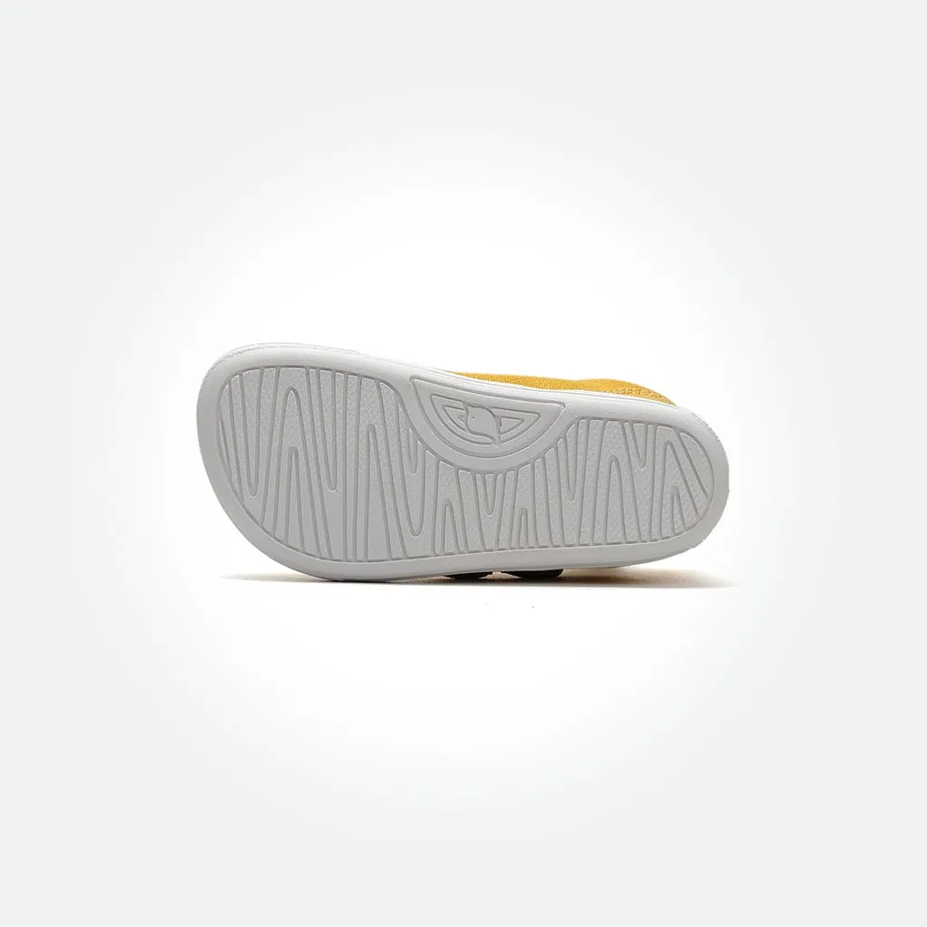 Badii Barefoot Sneakers - Butter Yellow On White