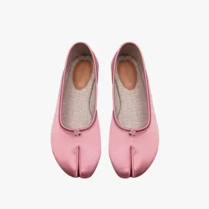 Ballerina Split Toe Silk Flats