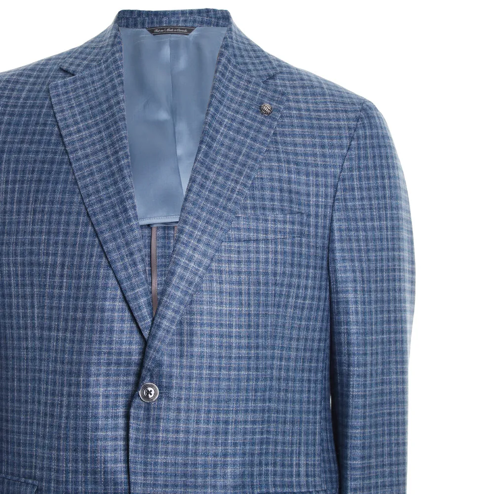 Bamboo Blue Checked Blazer