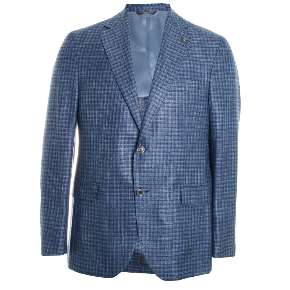 Bamboo Blue Checked Blazer