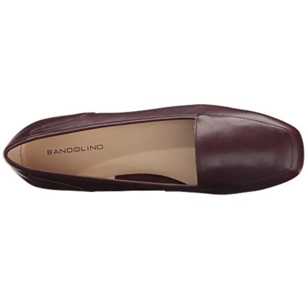 Bandolino Women's Liberty Black Cherry Leather Loafer Flat