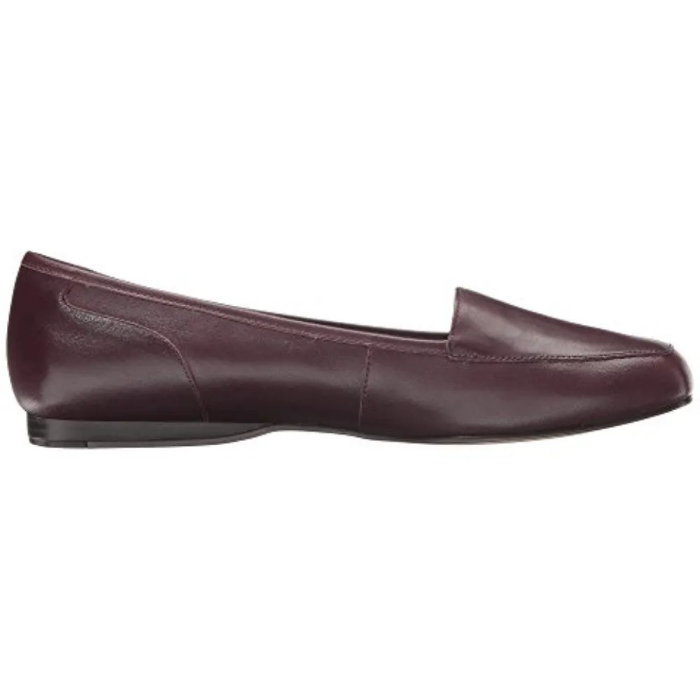 Bandolino Women's Liberty Black Cherry Leather Loafer Flat