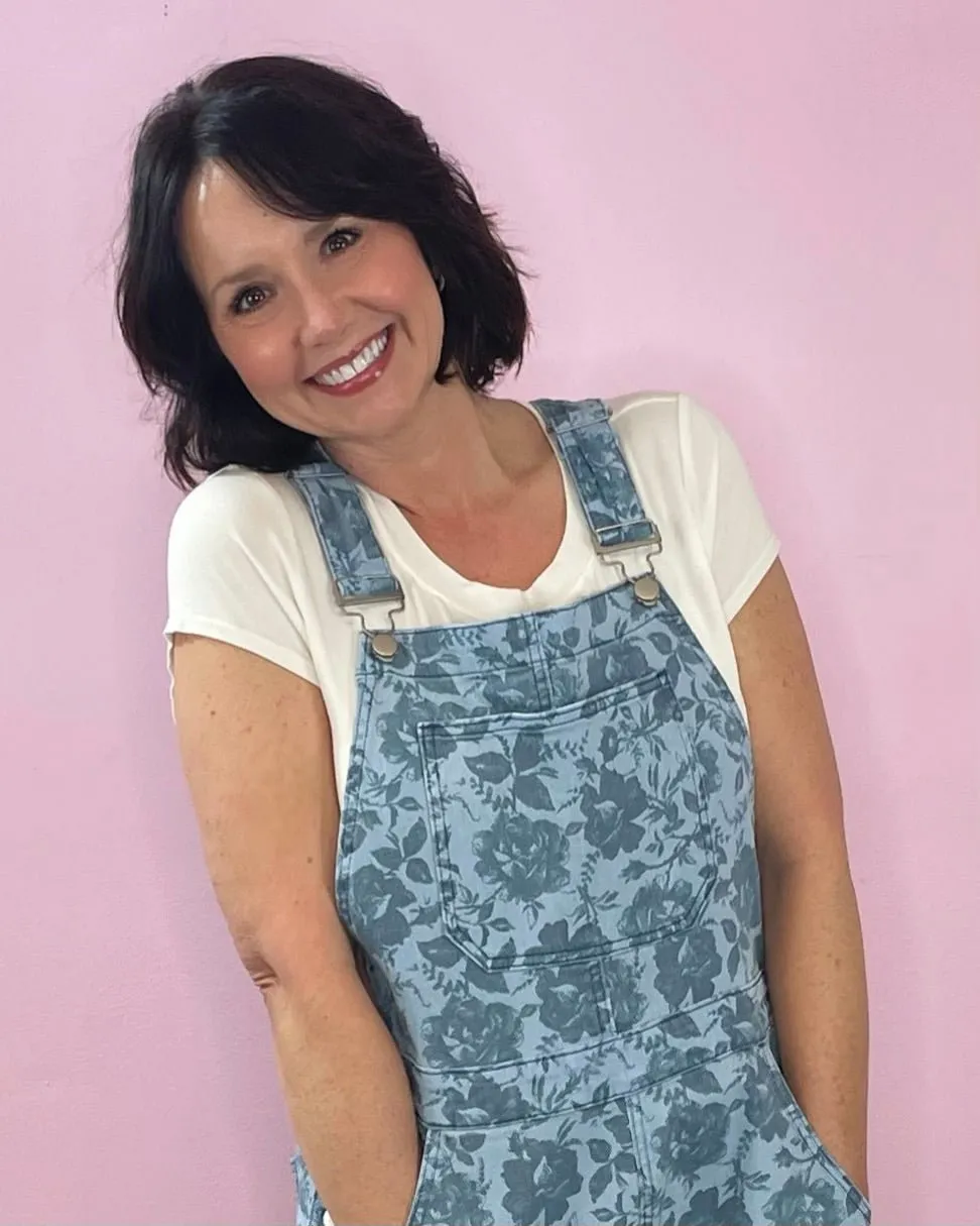 Bluebell Bloom Denim Overalls