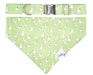 Bows Bunny Slip-on Bandana   Collar