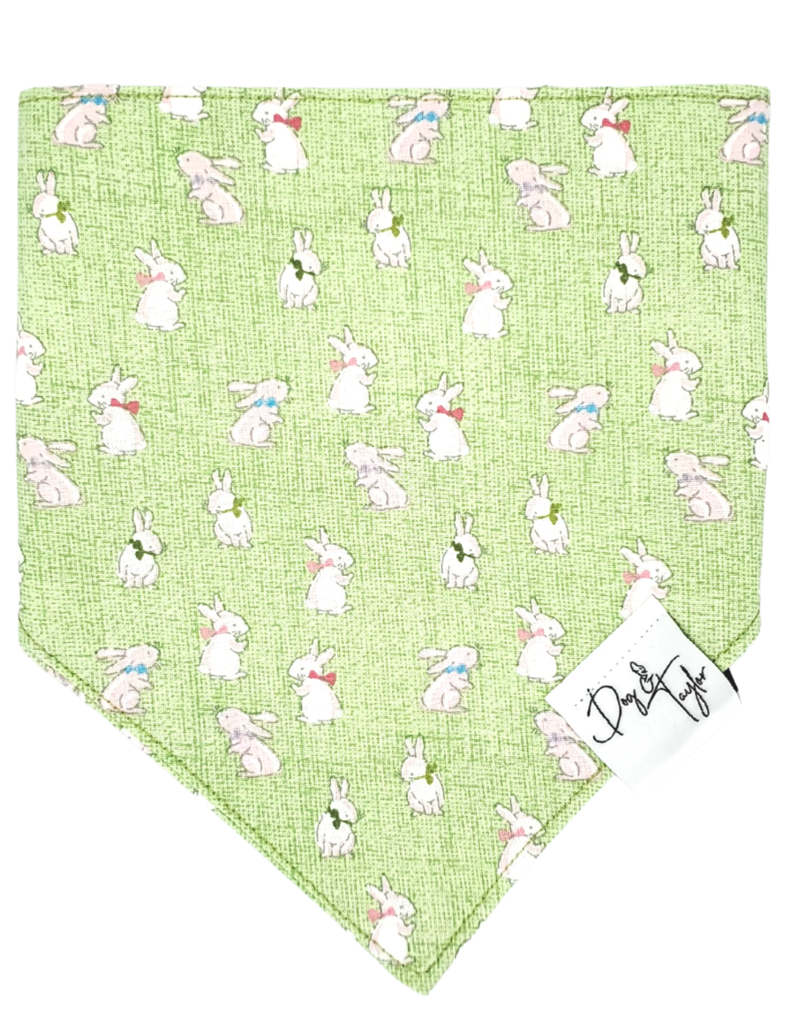 Bows Bunny Slip-on Bandana   Collar