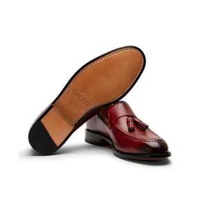 Burgundy Classic Tassel Loafers