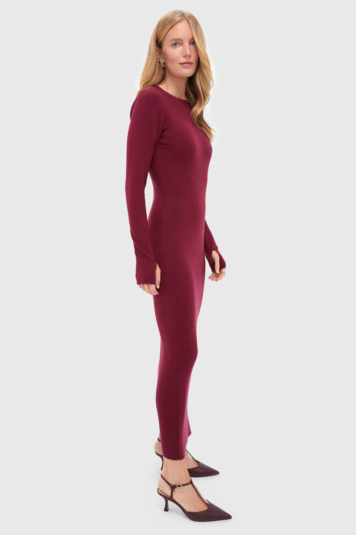 Cabernet Robbie Midi Dress