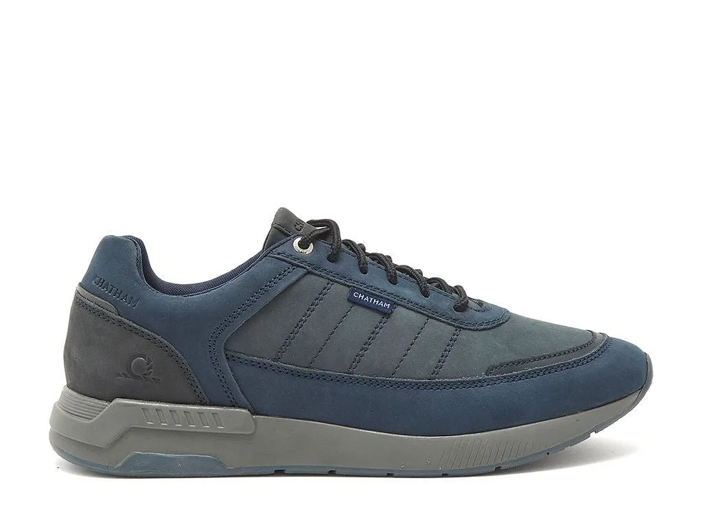 Chatham Nubuck Trainers Shoes For Men - Polperro in Navy, 6-15