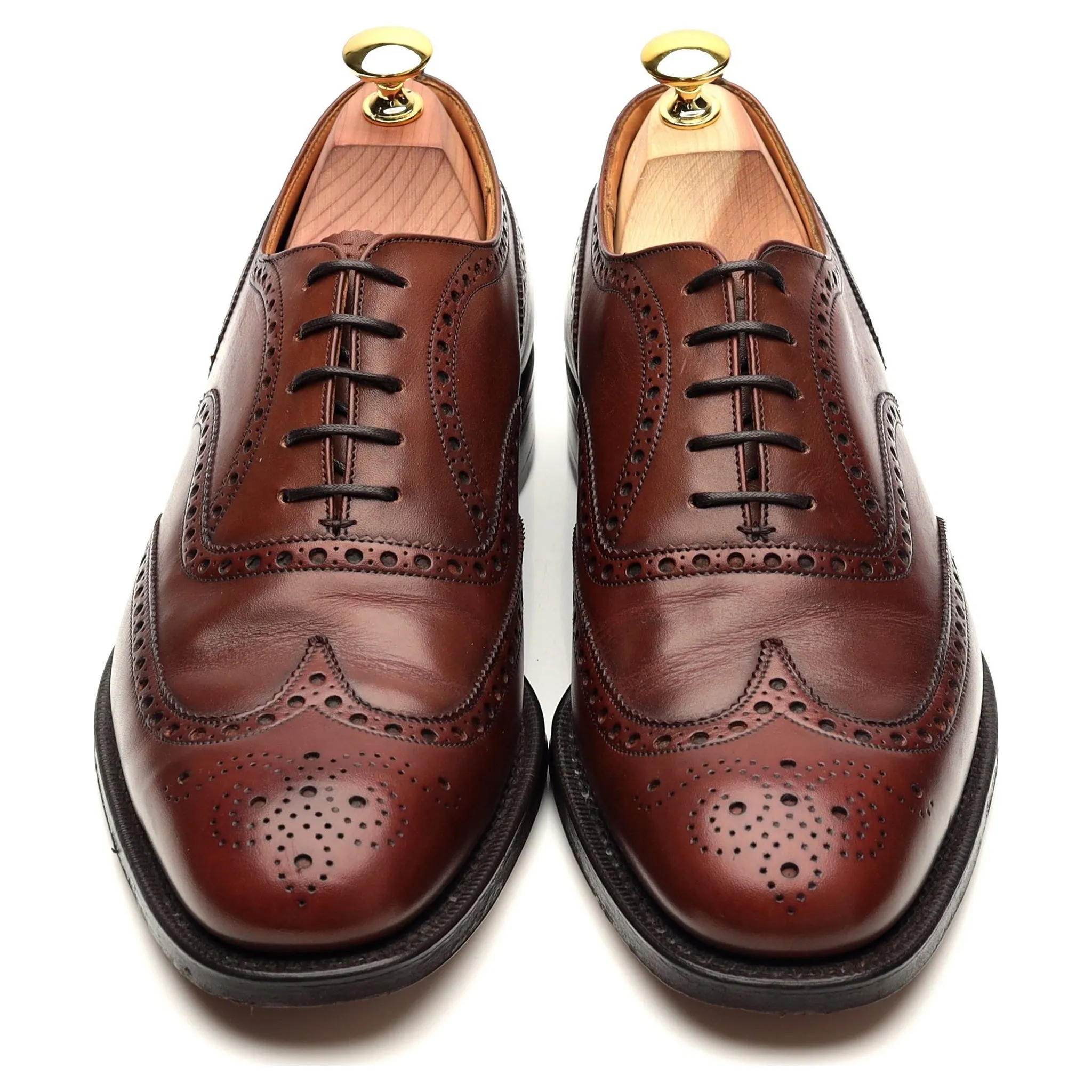 'Chetwynd' Brown Leather Oxford Brogues UK 7.5 F