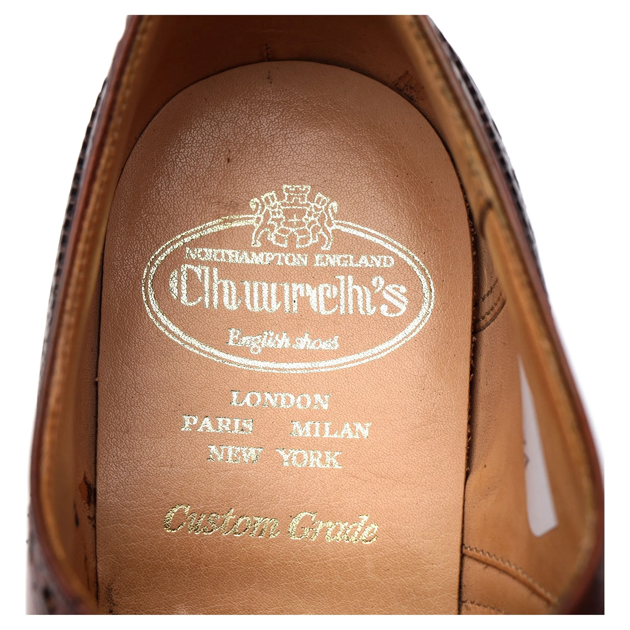 'Chetwynd' Brown Leather Oxford Brogues UK 7.5 F