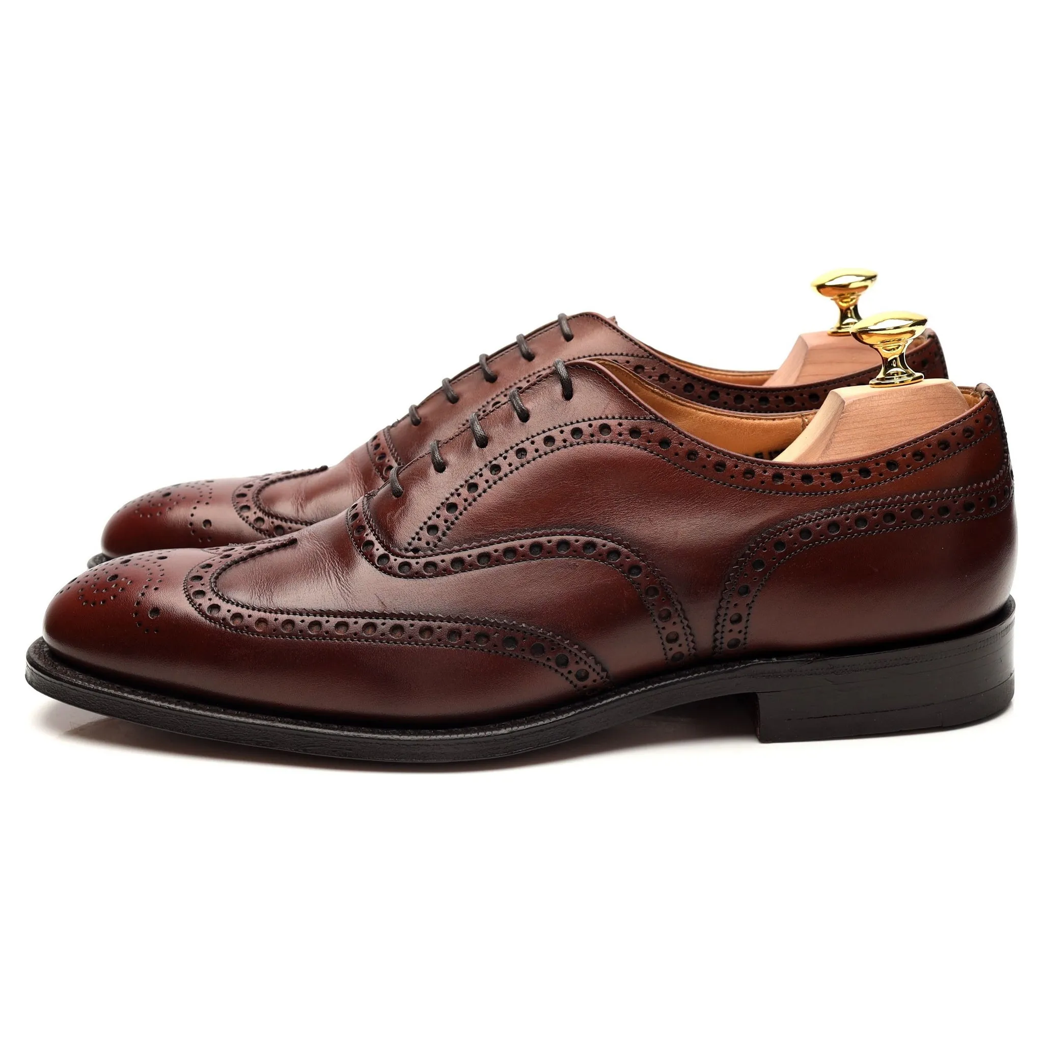 'Chetwynd' Brown Leather Oxford Brogues UK 7.5 F