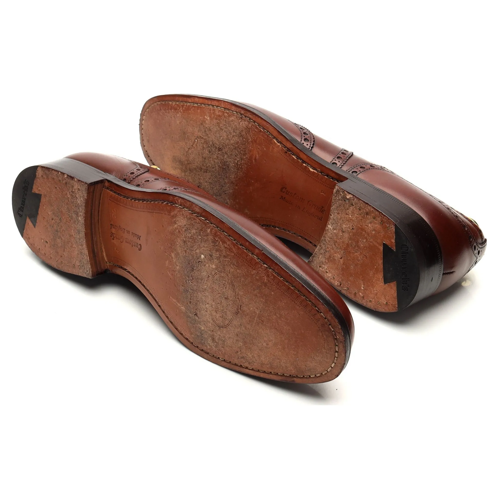 'Chetwynd' Brown Leather Oxford Brogues UK 7.5 F