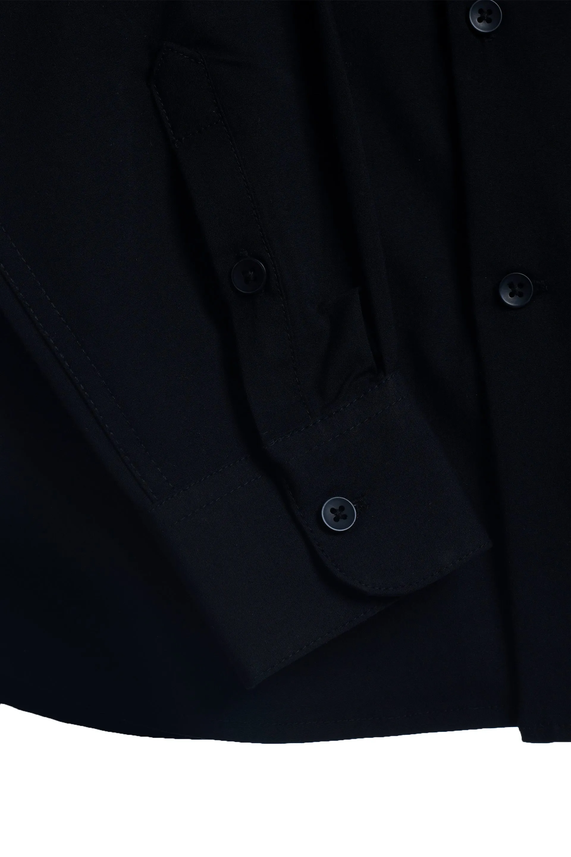 EASY IRON STRETCH SHIRT IN BLACK
