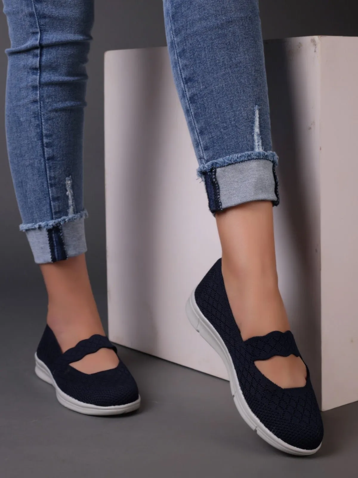 Fabric ballerinas