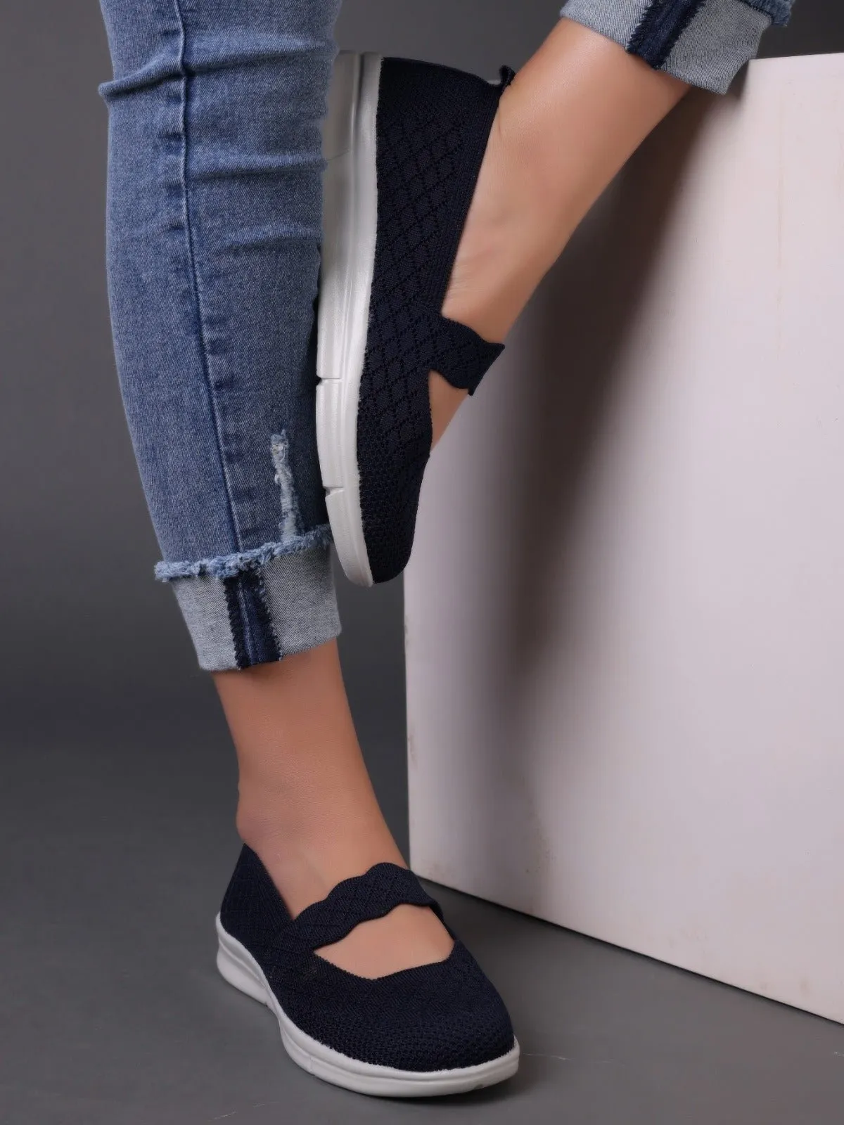 Fabric ballerinas