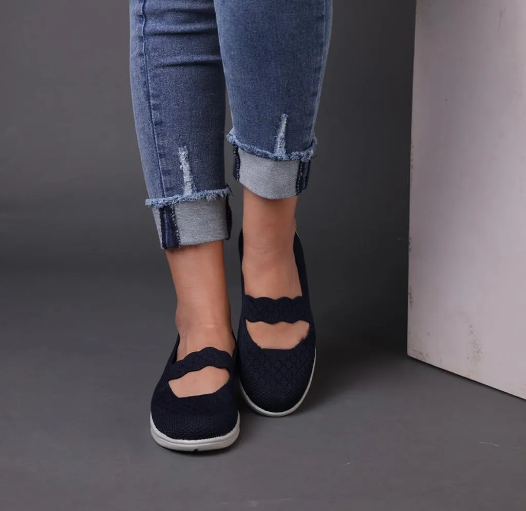 Fabric ballerinas