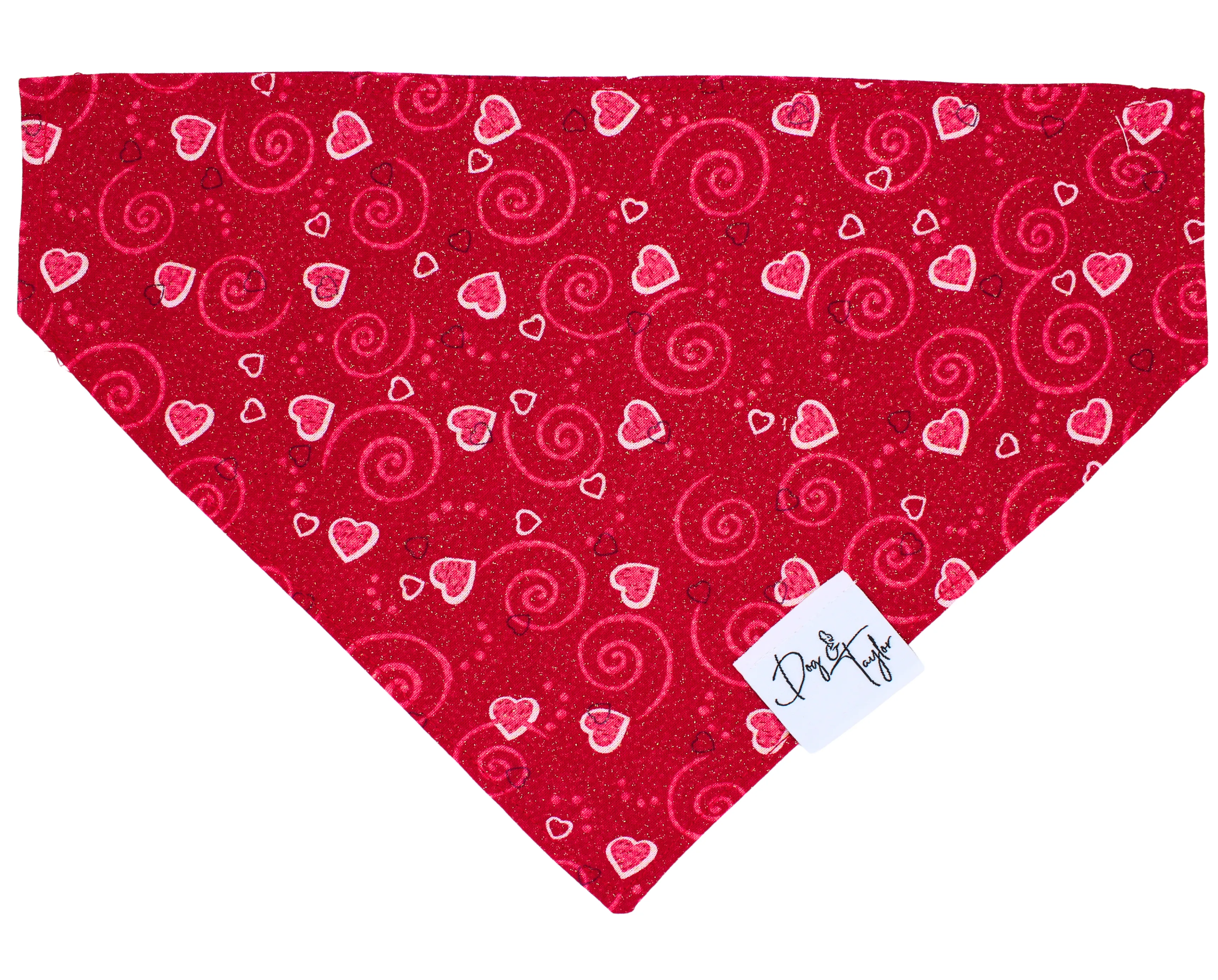 Hearts & Scrolls Dog Bandana