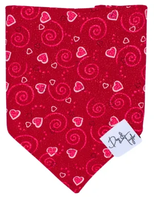 Hearts & Scrolls Dog Bandana