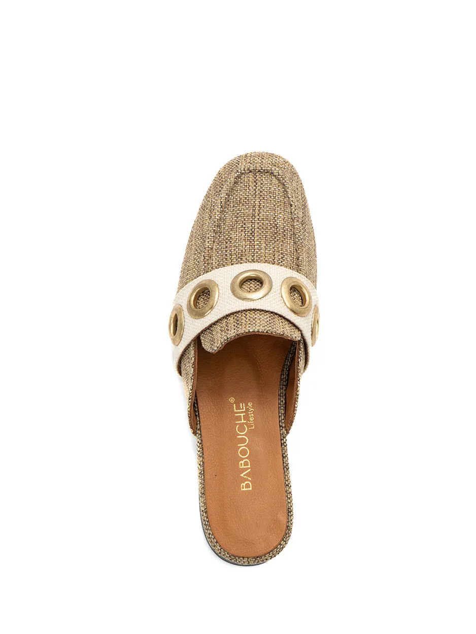 Karly | Muiltje Taupe/Beige