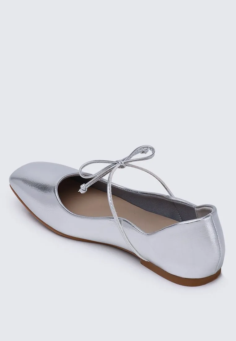 Kelly Comfy Ballerina In Silver