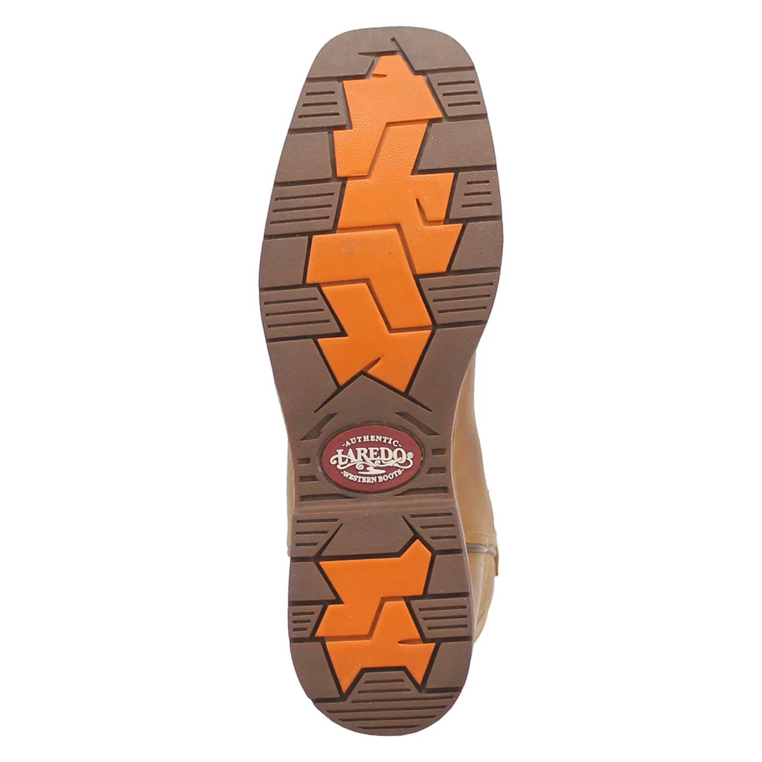 Laredo Mens Workhorse Steel Toe Tan Leather Work Boots