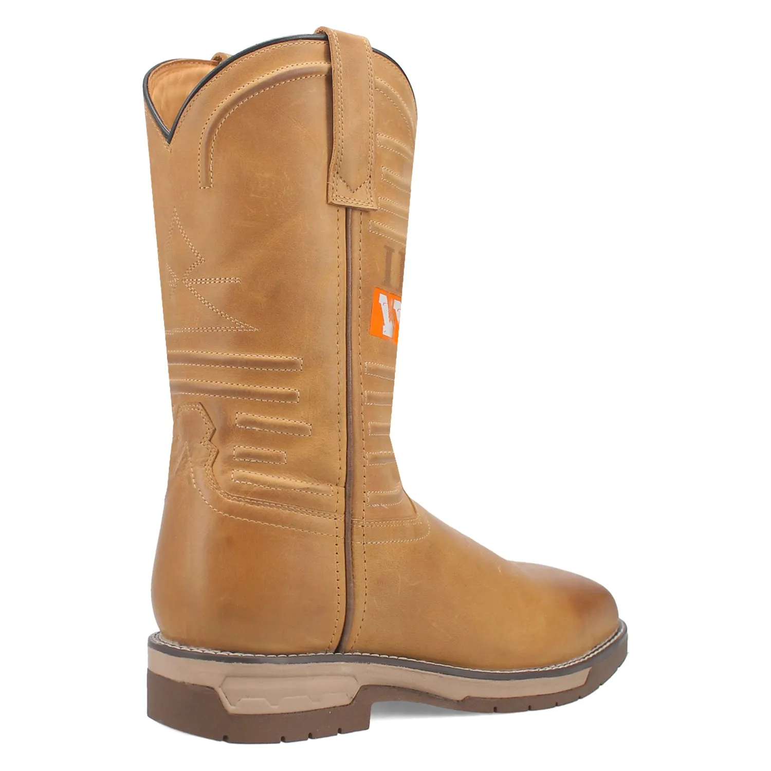 Laredo Mens Workhorse Steel Toe Tan Leather Work Boots