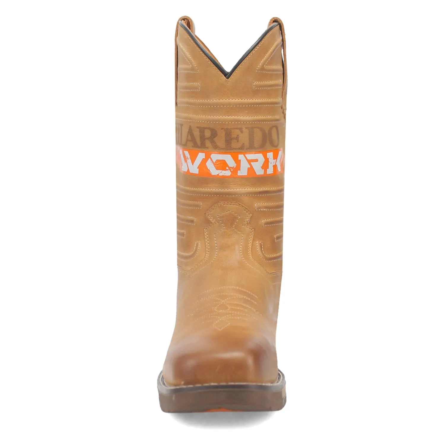 Laredo Mens Workhorse Steel Toe Tan Leather Work Boots