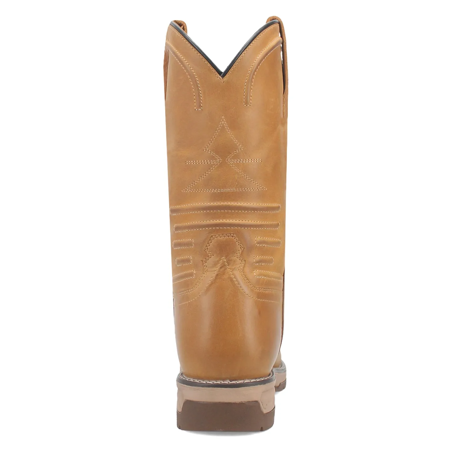 Laredo Mens Workhorse Steel Toe Tan Leather Work Boots