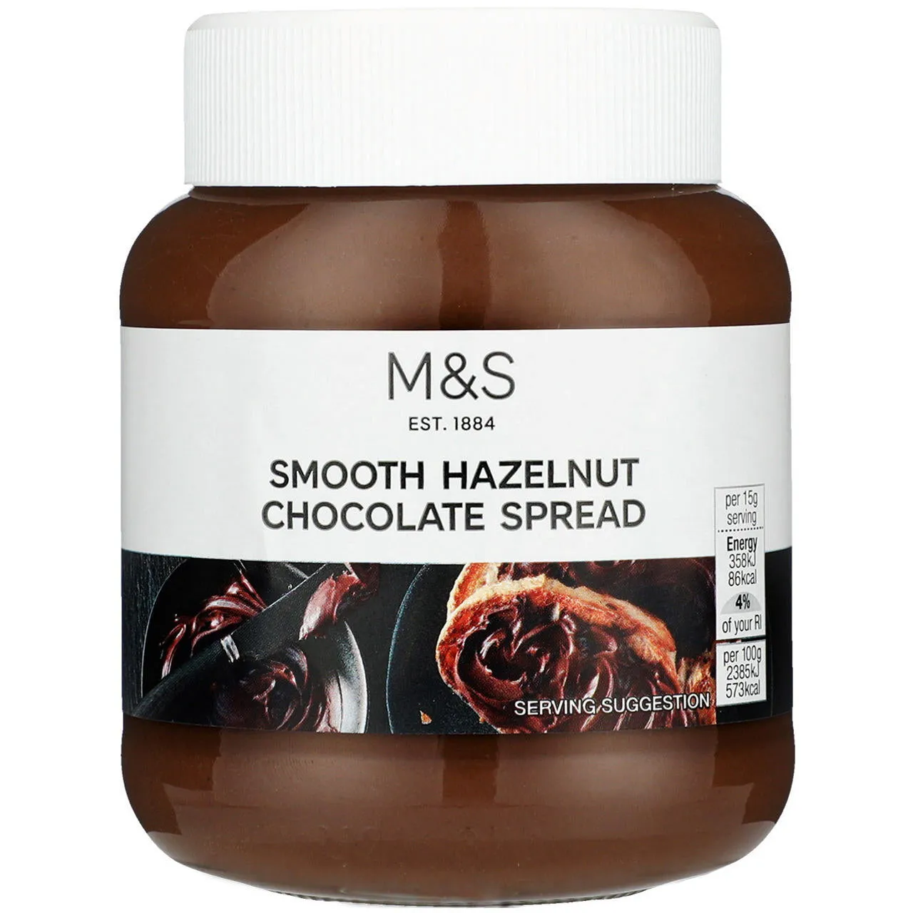 M&S Food Smooth Hazelnut Chocolate Spread 400g