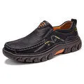 Men Non Slip Outdoor Business Casual Slip On Leather Shoes