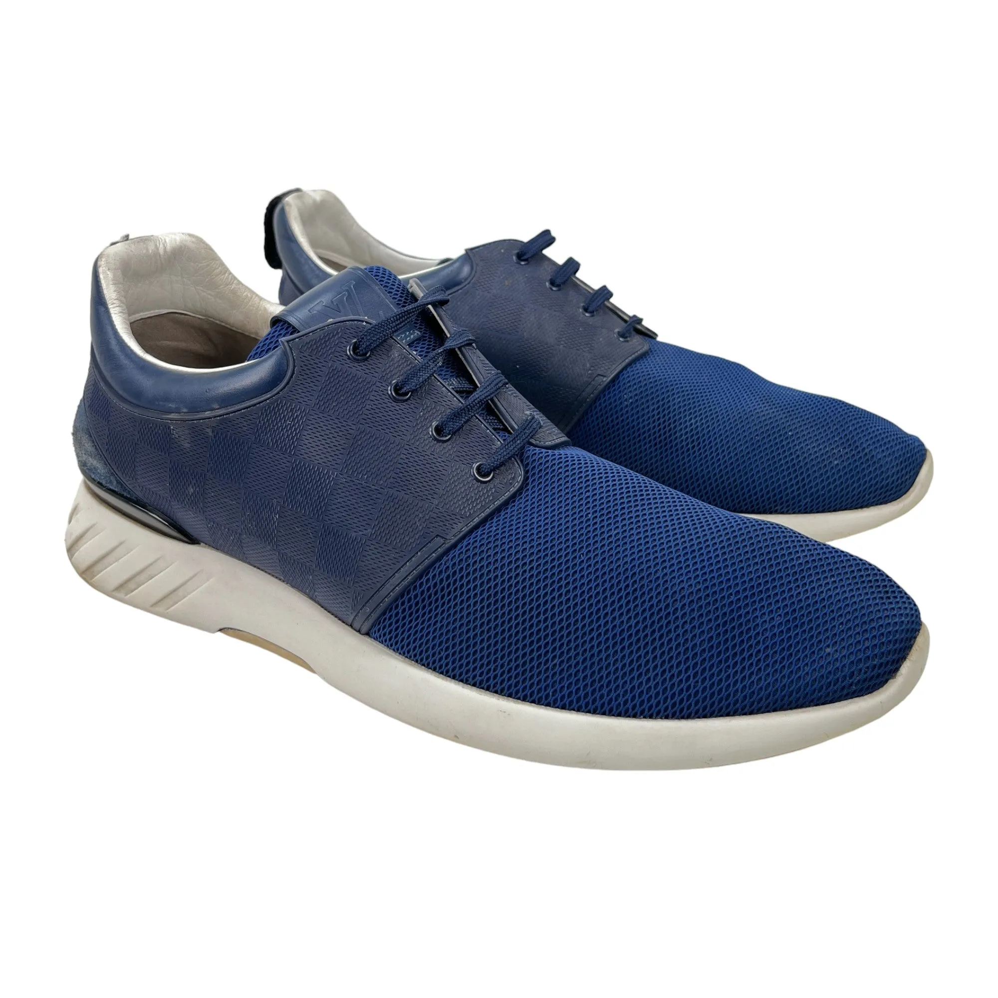 Men's Damier Runners Low Trainers Blue Size EU 45 / UK 11