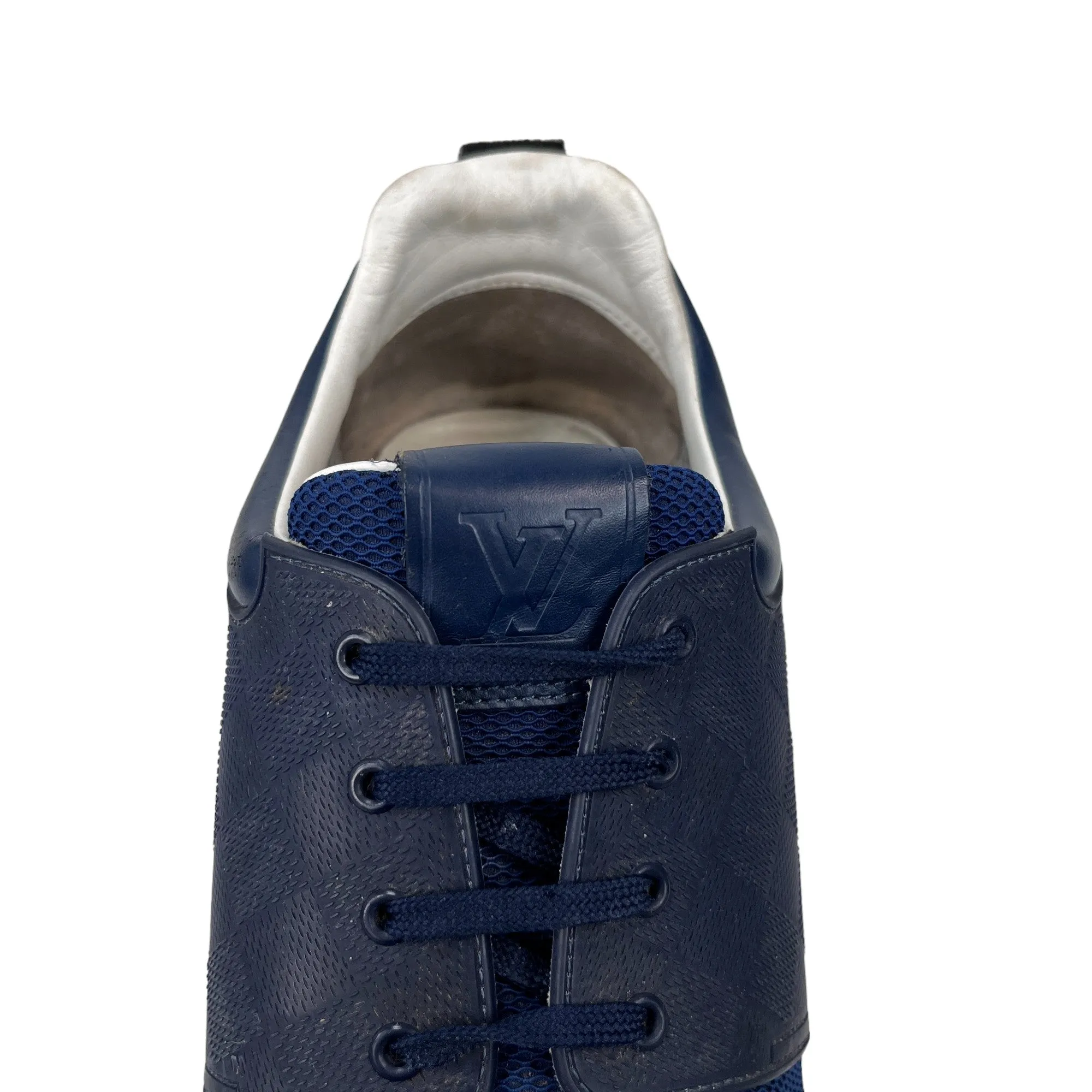 Men's Damier Runners Low Trainers Blue Size EU 45 / UK 11