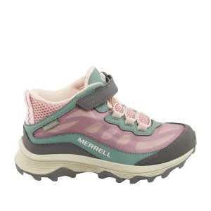Merrell Kids' Moab Speed Mid A/C WTRPF in Pink