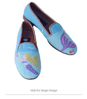 Misses  Needlepoint Loafer Mermaid | Designs by Lillie