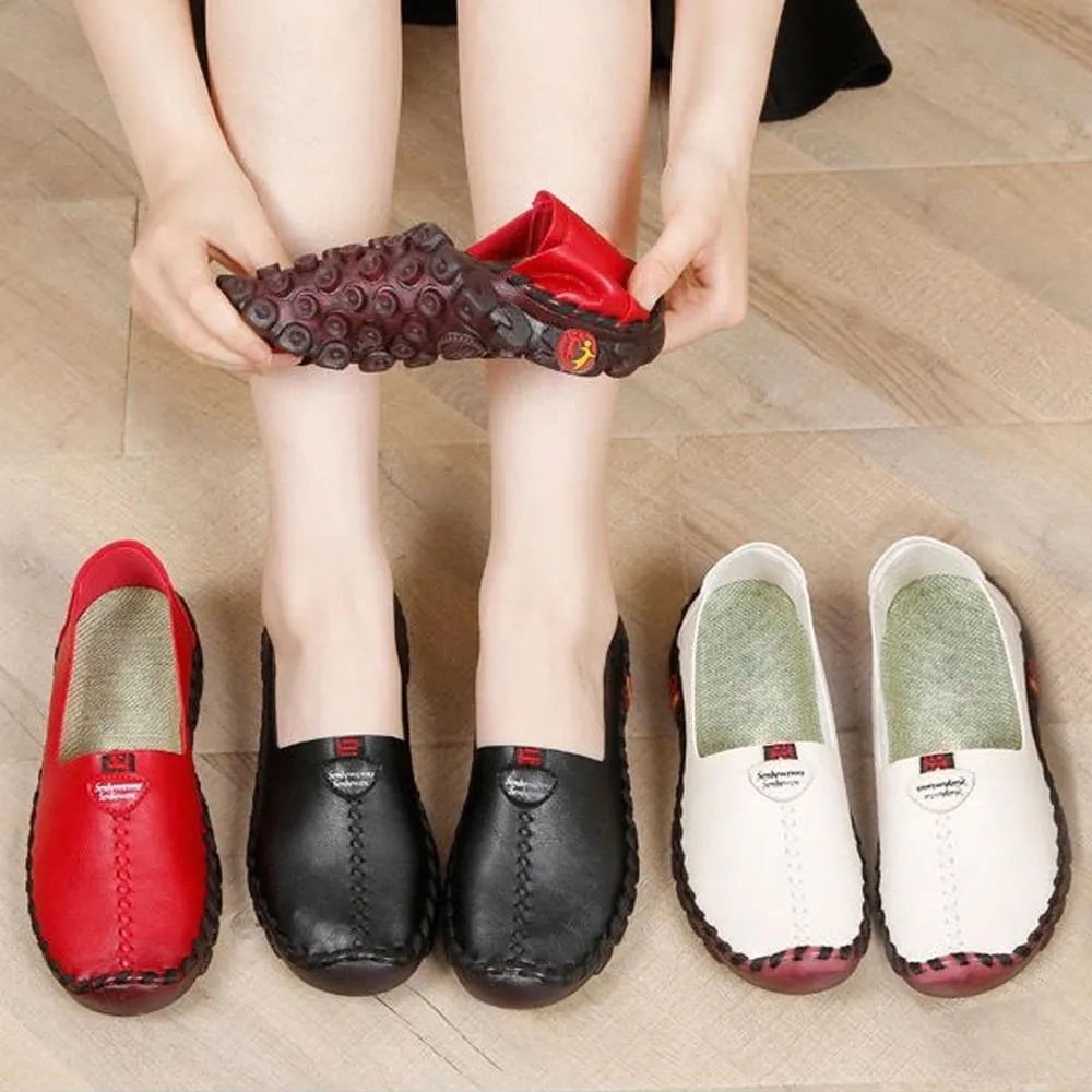 Nanccy Women's Wide Fit Thick Sole Flats Shoes For Women
