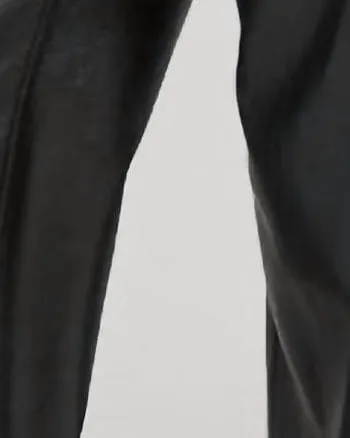 Nate Vegan Leather Cargo Pants In Black | Black