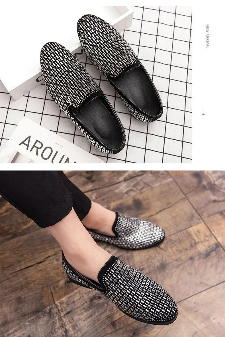 New Velvet Crystal Luxury Moccasins