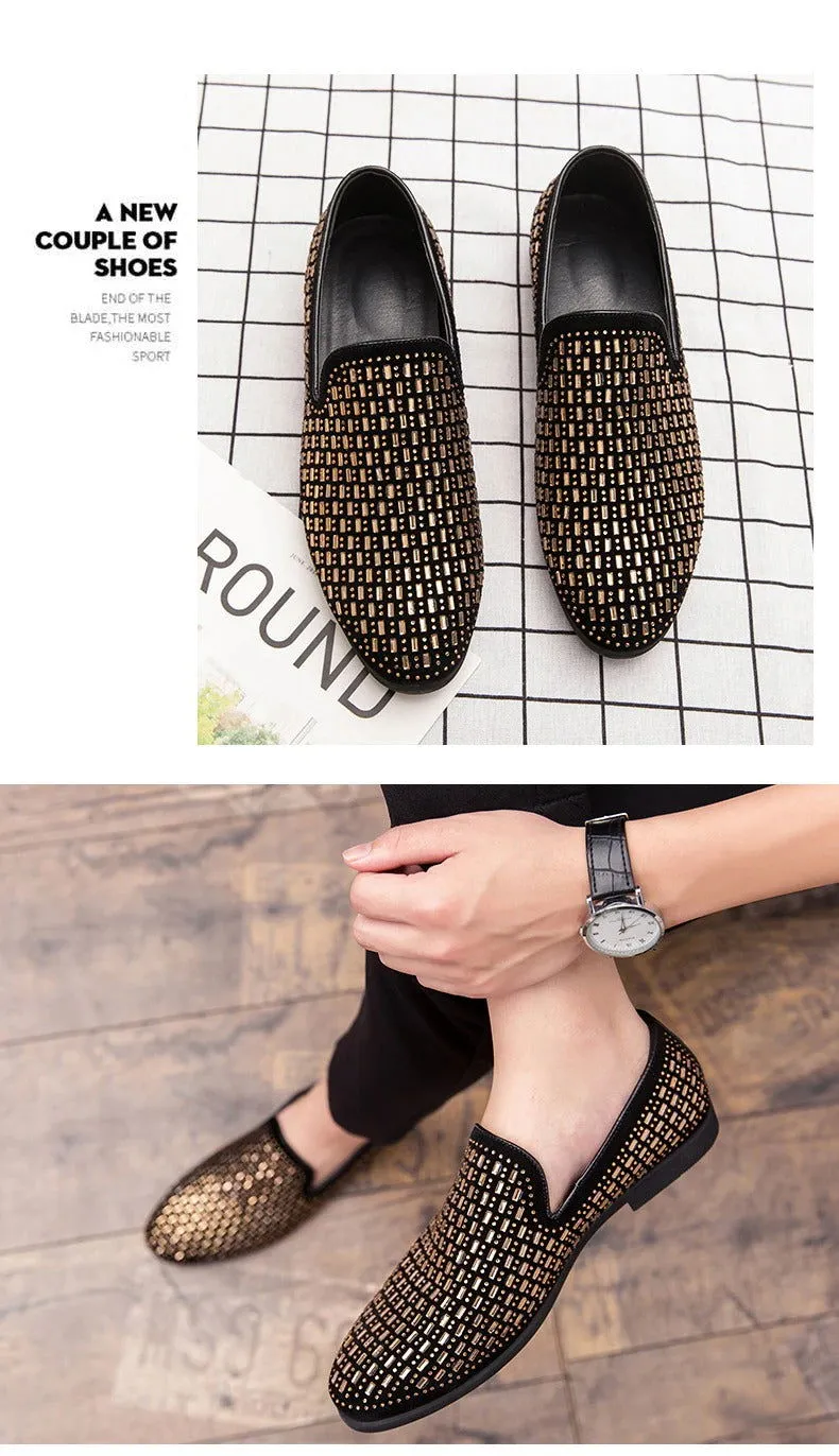 New Velvet Crystal Luxury Moccasins