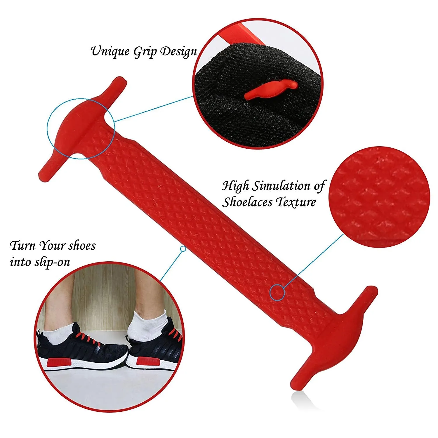 No Tie Shoelaces , Elastic Shoelaces for Sneakers-Sport