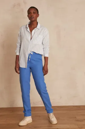 NOOR BLUE COTTON TROUSERS