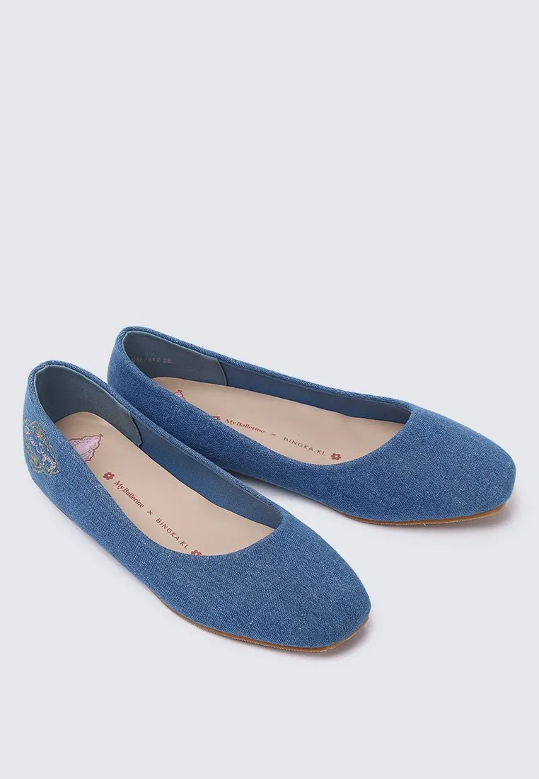 Oh, To Be Loved Comfy Ballerina In Denim